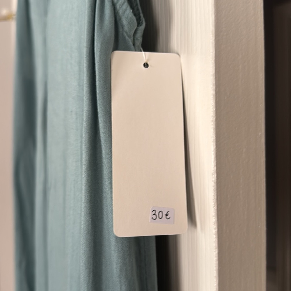 Jade color summer dress - Picture 7 of 9